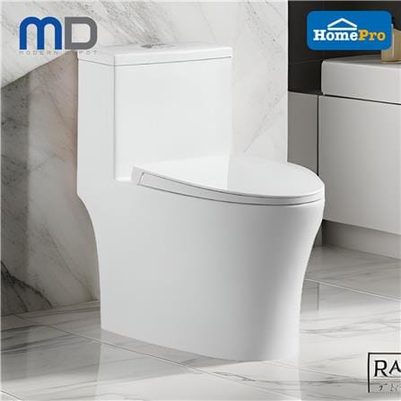 MD 1P TOILET GION RIMLESS DUAL FLUSH 3/6L WHITE
