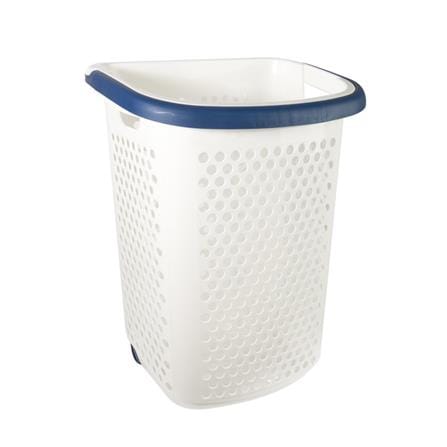 CLOTH BASKET WITH WHEEL BK137-4 DARKBLUE