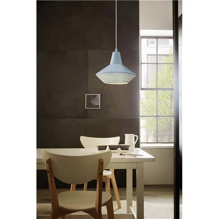 EGLO CHANDELIER 49073 PIONDRO-P STEEL LIGHT BLUE