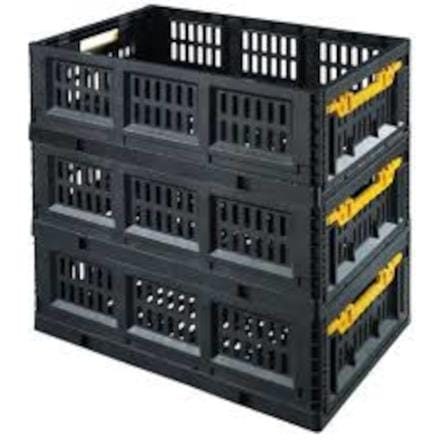 HUALEI PLASTIC PROFESSIONAL TOOL BOX 50L BLACK/YELLOW
