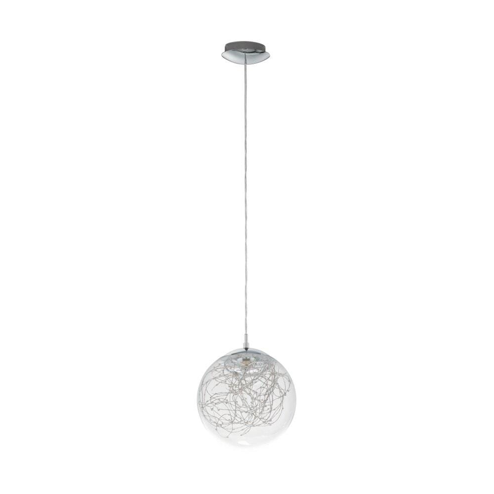 CHANDELIER 49891 VALENCA EGLO STEEL CHROME