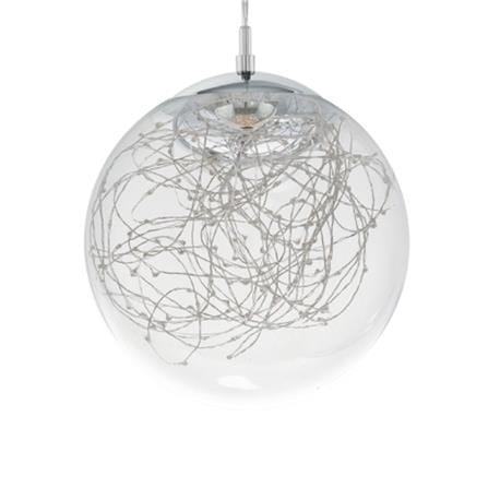 CHANDELIER 49891 VALENCA EGLO STEEL CHROME