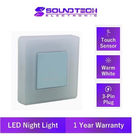 SOUNDTEOH LED NIGHT LIGHT WITH TOUCH CONTROL SWITCH SL-493