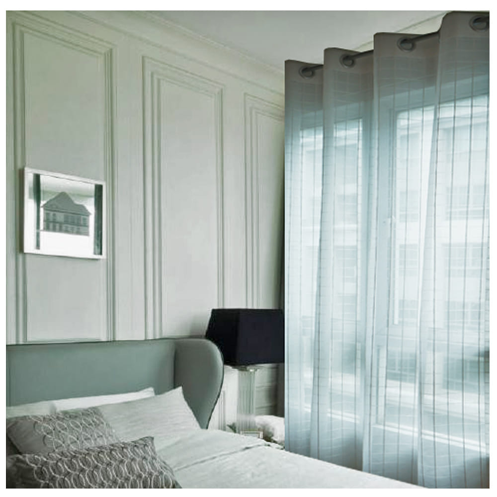HLS SCOTT EYELET SHEER CURTAIN 150X250 WHITE