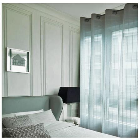 HLS SHEER CURTAIN EYELET SCOTY 130X220CM WHITE