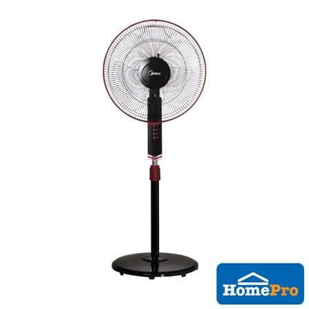 MIDEA STAND FAN MF-16FS10N (BK) 16INCH 55WATT 3BLADES 3SPEED BLACK