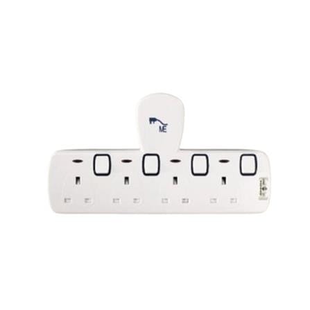 4 WAY T-ADAPTOR WITH NEON D-304N ME