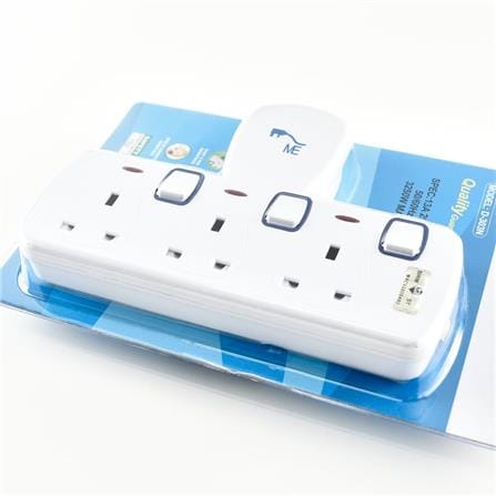 3 WAY T-ADAPTOR WITH NEON D-303N ME
