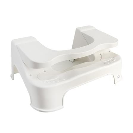 MOYA ADJUSTABLE TOILET STOOL HR0203 WHITE (H24XW52XD39 CM)