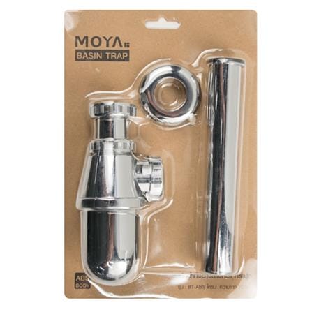 MOYA BOTTLE TRAP FOR LAVATORY BT-ABS 20CM CHROME (H27.70XW18XD6.50 CM)