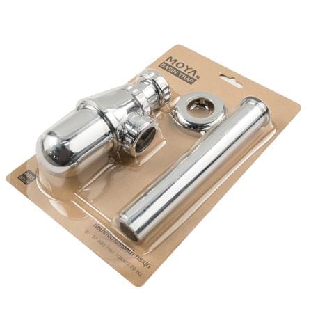 MOYA BOTTLE TRAP FOR LAVATORY BT-ABS 20CM CHROME (H27.70XW18XD6.50 CM)