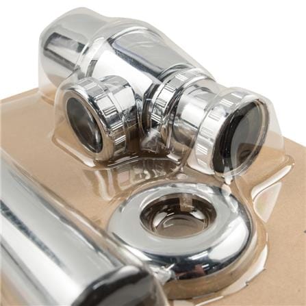 MOYA BOTTLE TRAP FOR LAVATORY BT-ABS 20CM CHROME (H27.70XW18XD6.50 CM)