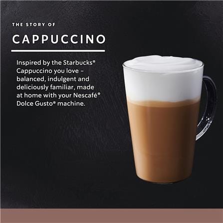 NESCAFE DOLCE GUSTO STARBUCKS CAPSULES CAPPUCCINO 6CUPS