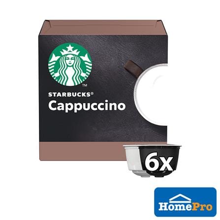 NESCAFE DOLCE GUSTO STARBUCKS CAPSULES CAPPUCCINO 6CUPS