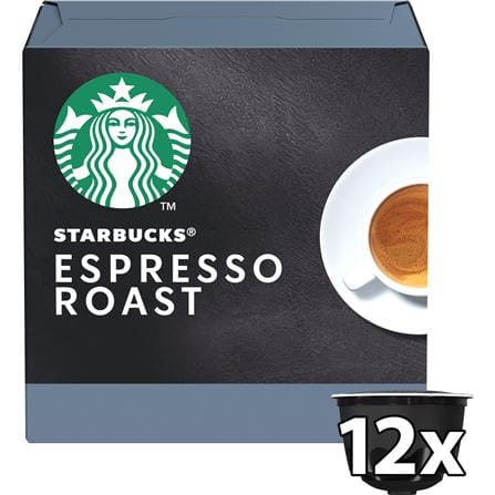NESCAFE DOLCE GUSTO STARBUCKS CAPSULES ESPRESSO ROAST 12CUPS