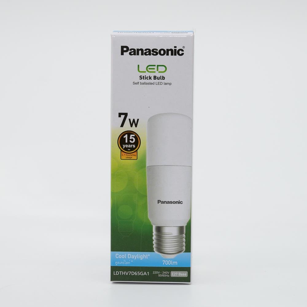 PANASONIC LED STICK BULB 7W E27 COOL DAYLIGHT LDTHV7D65GA1/GA2