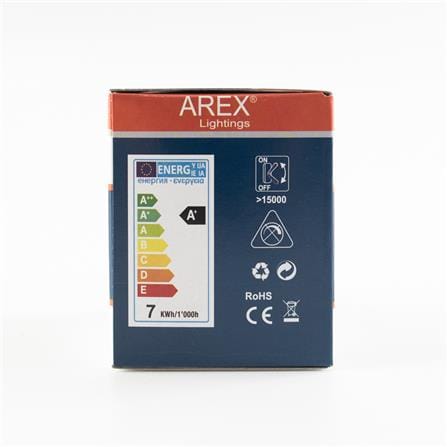 AREX LED BULB 12V 3000K MR16 7W GU5.3 WARM WHITE