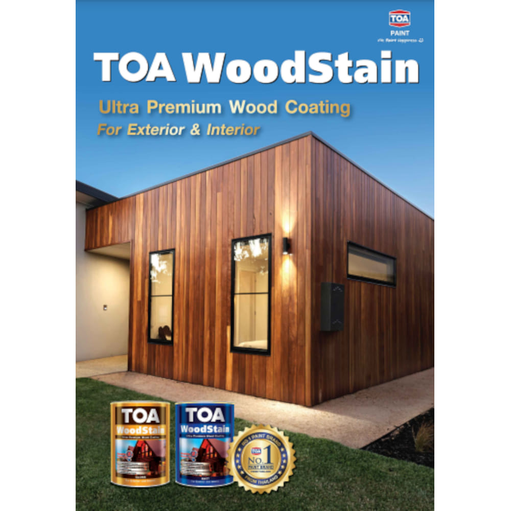 TOA WOODSTAIN MATT 9100 CLEAR 1 LITRE