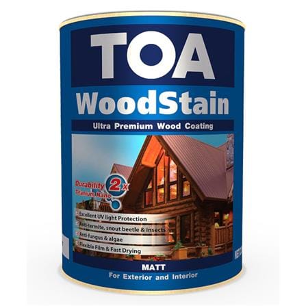 TOA WOODSTAIN MATT 9100 CLEAR 1 LITRE