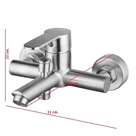 RASLAND BATH MIXER RA SS-00833 STAINLESS STEEL
