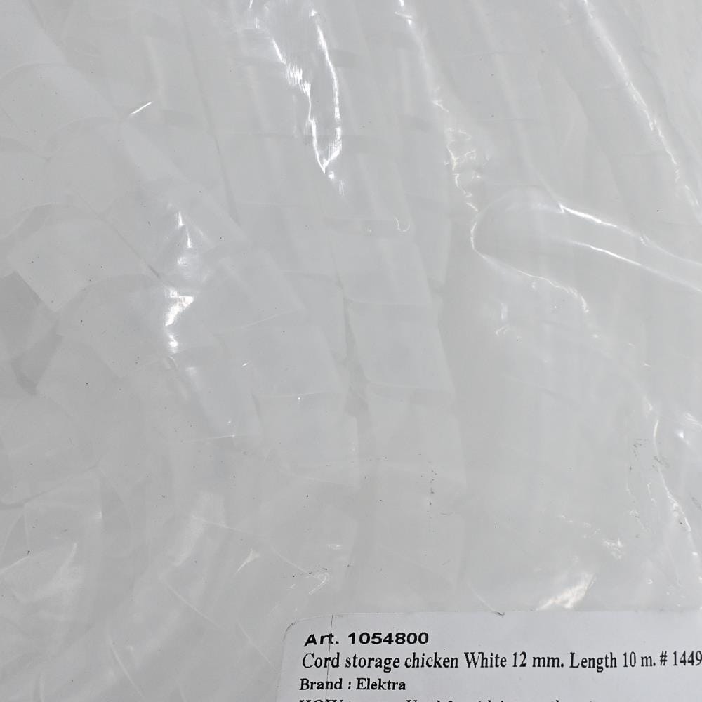 ELECKTA SPIRAL CABLE WRAP ELEKTRA 12 MILLIMETER 10METER WHITE