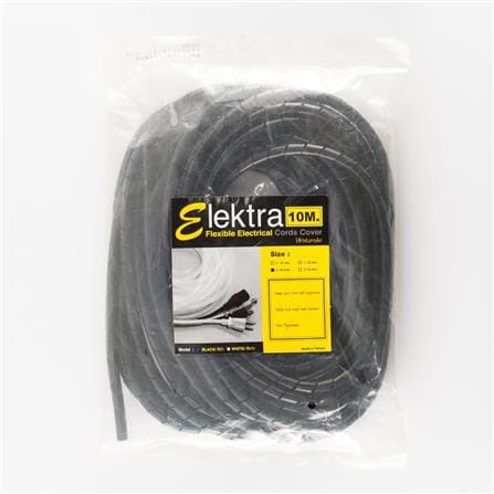 ELECKTA SPIRAL CABLE WRAP 10 MILLIMETER 10 METER BLACK