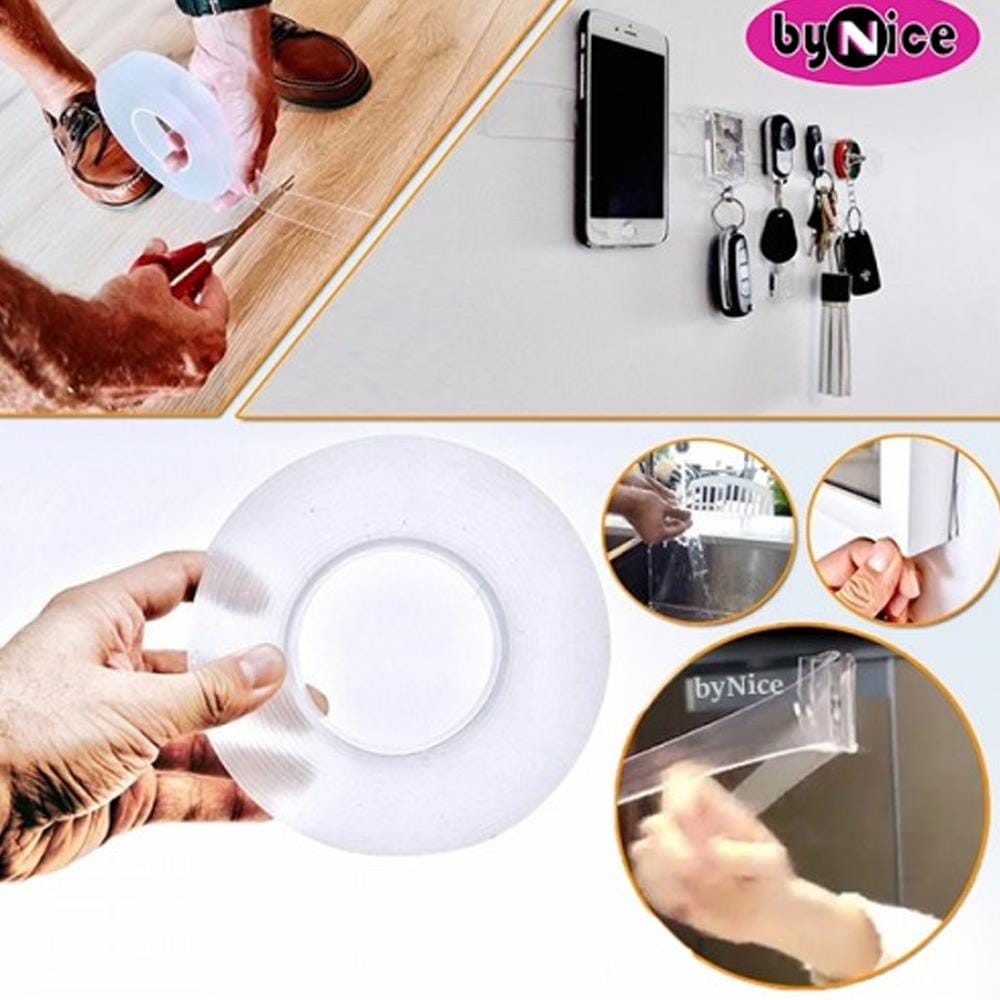 IVY DOUBLE SIDED NANO GEL GRIP TAPE 5 METER TRANSPARENT