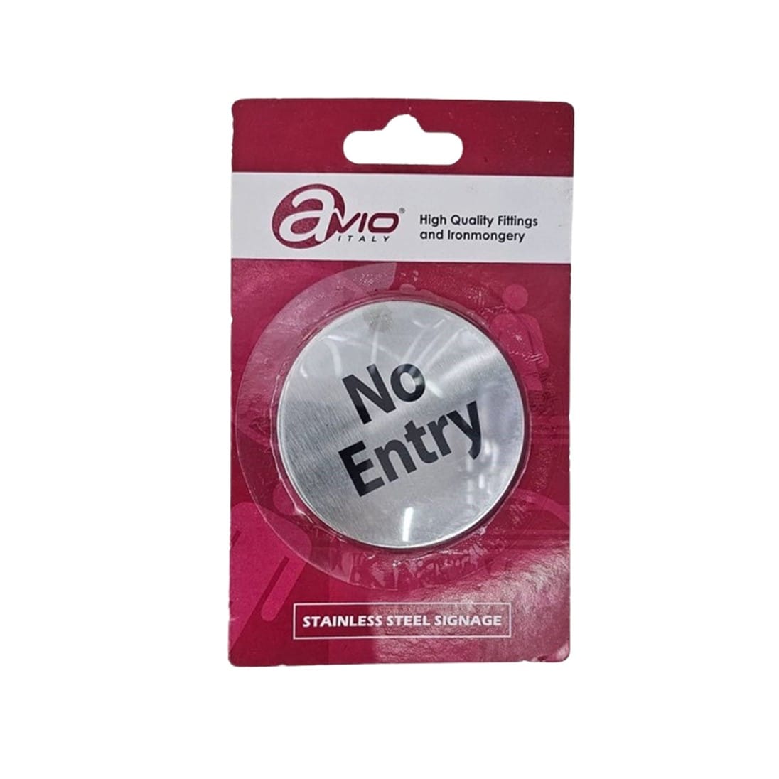 AVIO DESTINATION BOARD-NO ENTRY 6.7CM