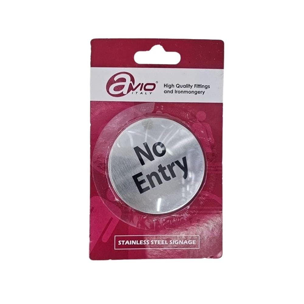 AVIO DESTINATION BOARD-NO ENTRY 6.7CM
