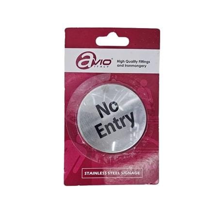 AVIO DESTINATION BOARD-NO ENTRY 6.7CM