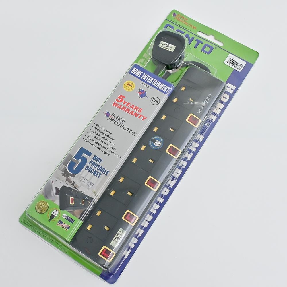 CENTO 5G2M EXT NEON&SURGE BLK CT-S535BY