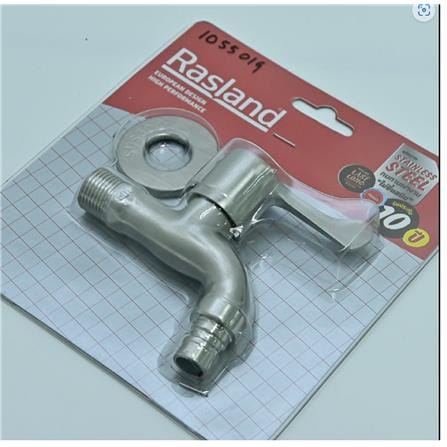 RASLAND WALL FAUCET 1-WAY RS KX579 STAINLESS STEEL