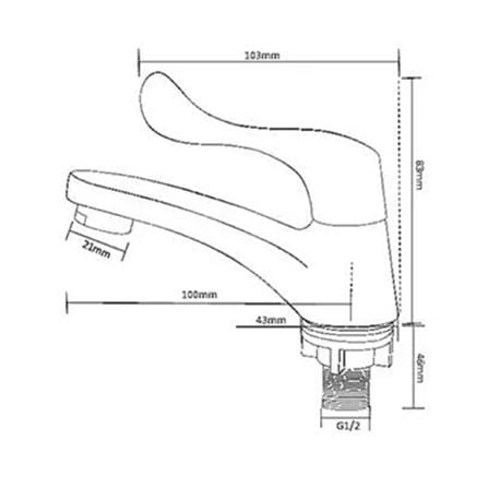 RASLAND BASIN FAUCET RA 4899526 CHROME PLATED BRASS