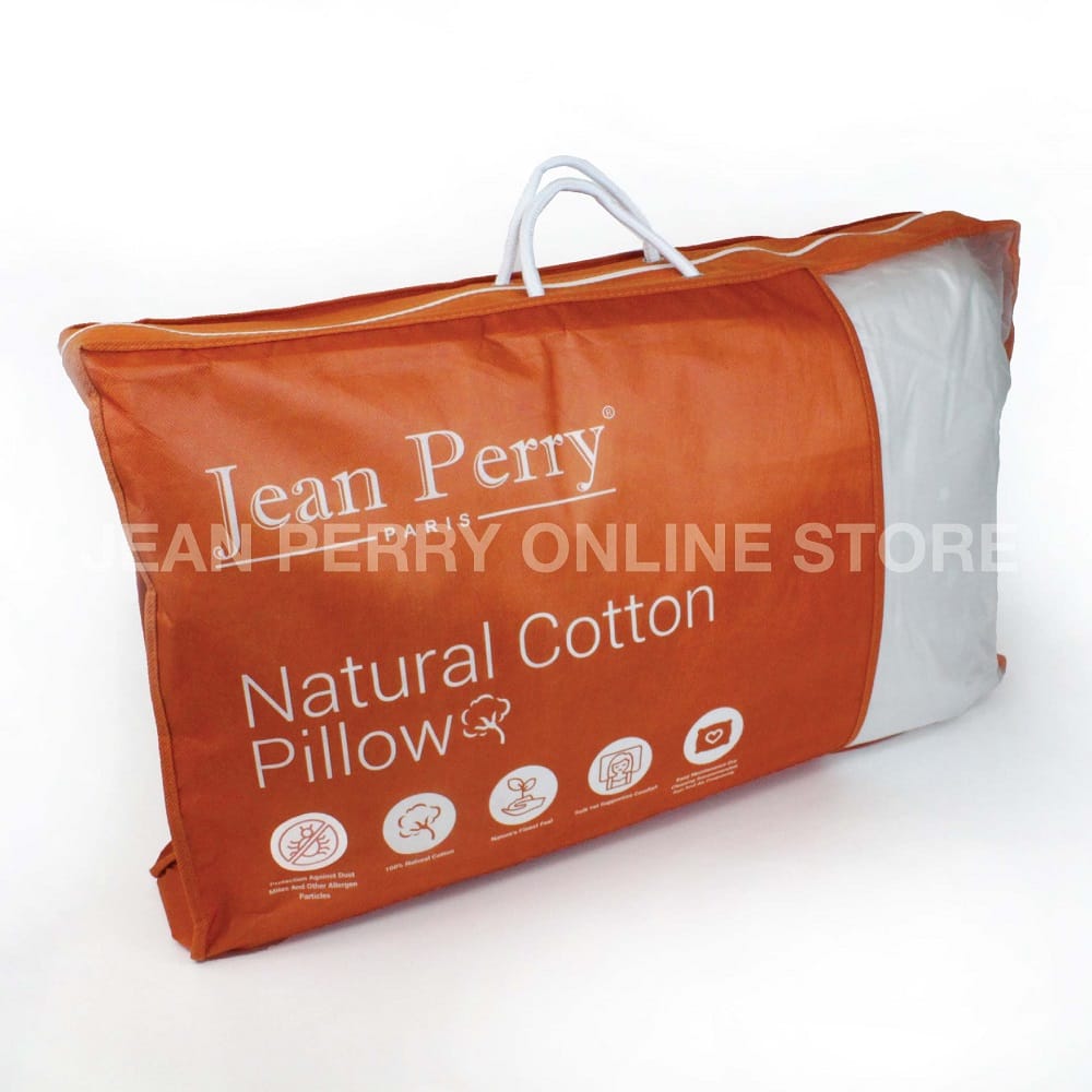 JEAN PERRY PILLOW NATURAL COTTON 48X73X14CM 120247 WHITE