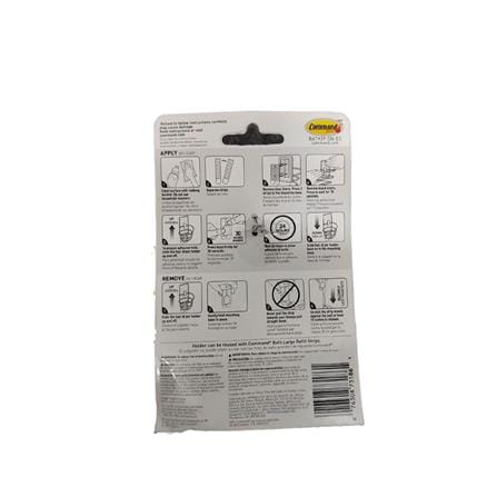 COMMAND SATIN NICKEL BATH HAIRDRYER HOLDER