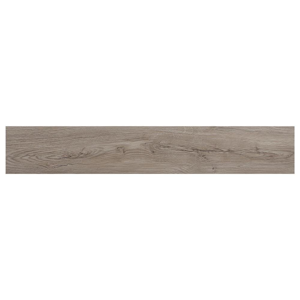 TARA VINYL TILE STICKER 15X91CM 2MM WOOD GREY 3.28M2