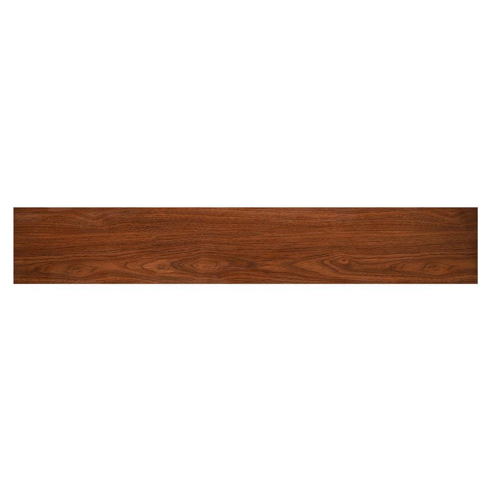 TARA VINYL TILE STICKER 15X91CM 2MM MAHOGANY 3.28M2