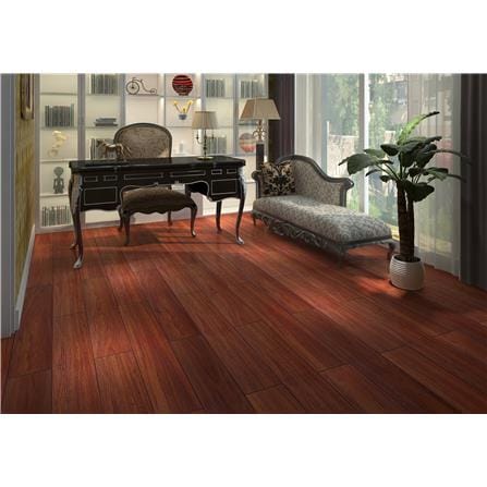 TARA VINYL TILE STICKER 15X91CM 2MM MAHOGANY 3.28M2