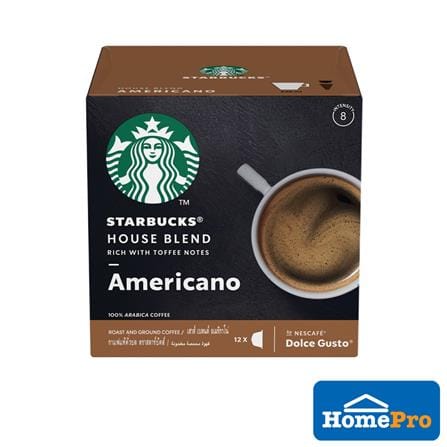 NESCAFE DOLCE GUSTO STARBUCKS CAPSULES HSE BLEND AMERICANO 12CUPS