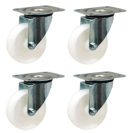 SKK PLATE NYLON RIGID CASTER 2 INCH 4 PIECES