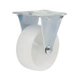 SKK NYLON RIGID FIXED PLATE CASTER WHEEL 2" WHITE 4PCS EACH