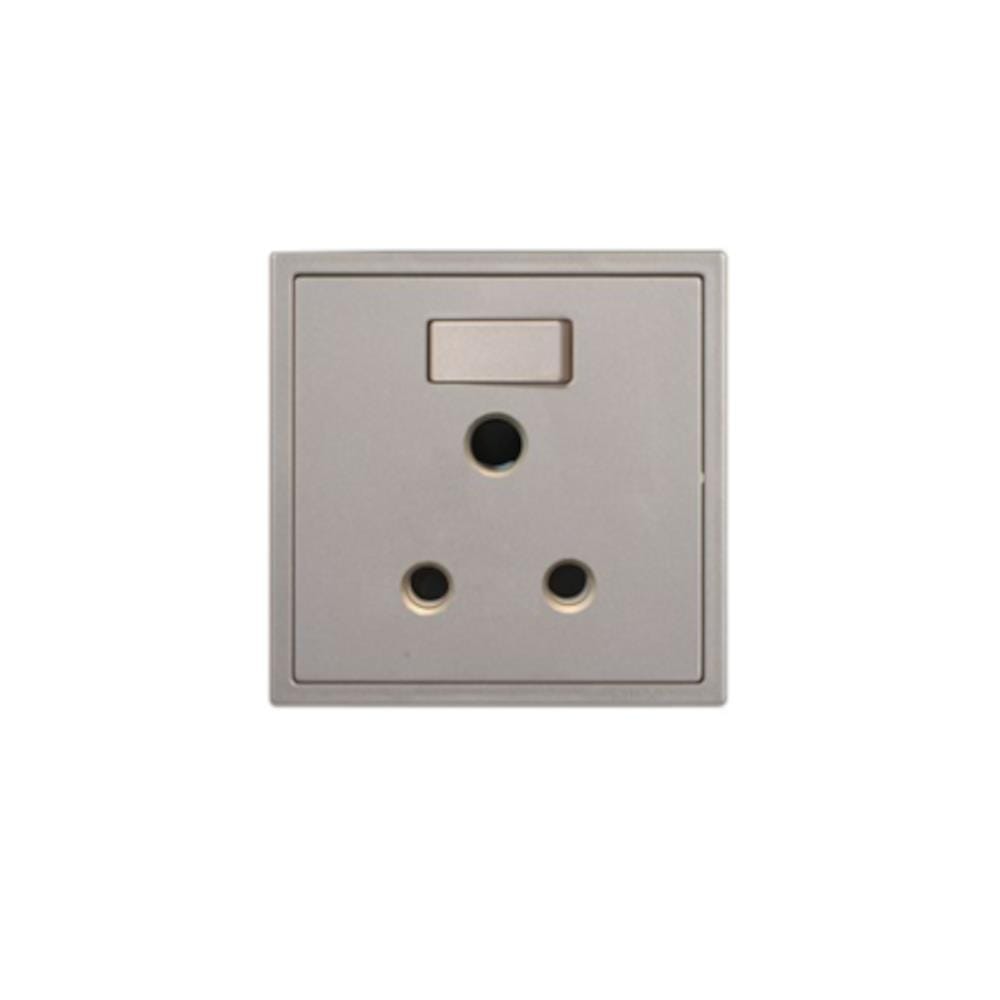 15A 1GANG ROUND PIN SOCKET SIMON H701582-46 CHAMPAGNE