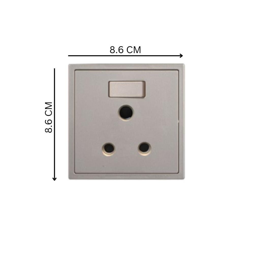 15A 1GANG ROUND PIN SOCKET SIMON H701582-46 CHAMPAGNE
