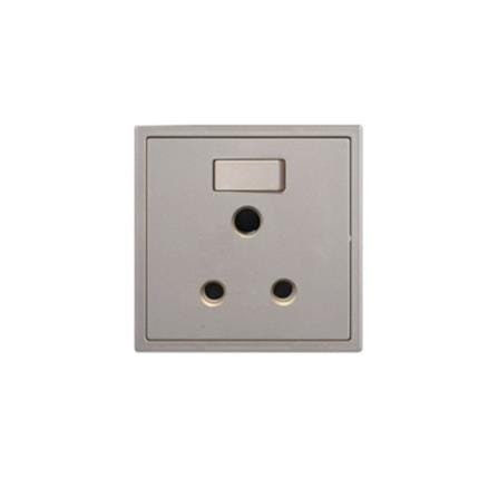 15A 1GANG ROUND PIN SOCKET SIMON H701582-46 CHAMPAGNE