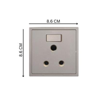 15A 1GANG ROUND PIN SOCKET SIMON H701582-46 CHAMPAGNE