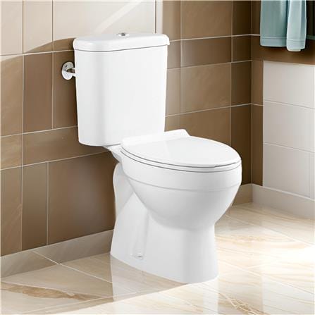 CABANA 2P TOILET CWC605-RL 3/6L WHITE H76.50XW37XD64.50 CM