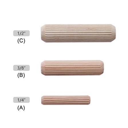 AVIO PINE WOOD DOWEL M8 35MM 10PCS