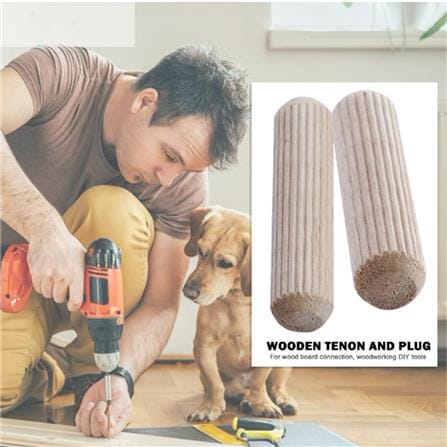 AVIO PINE WOOD DOWEL M8 35MM 10PCS