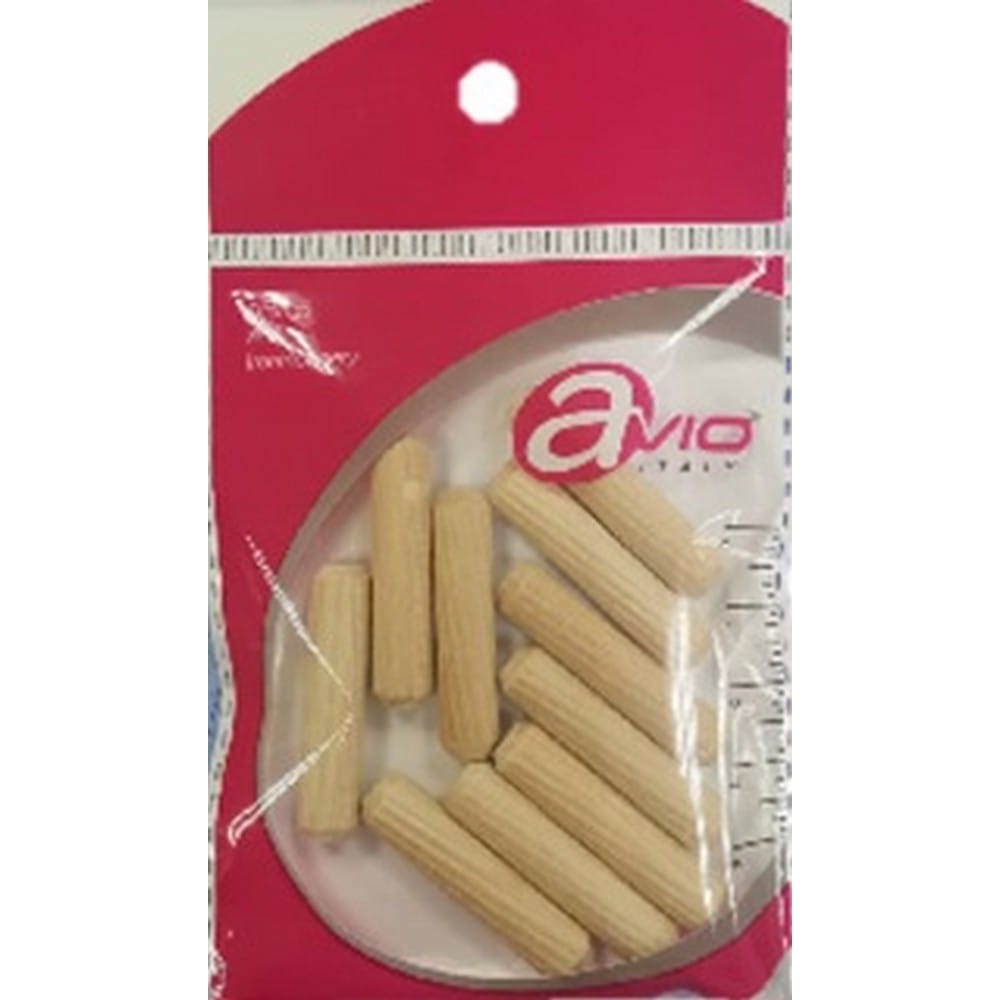 AVIO PINE WOOD DOWEL M6 40MM 10PCS