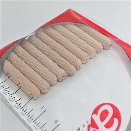 AVIO PINE WOOD DOWEL M6 40MM 10PCS